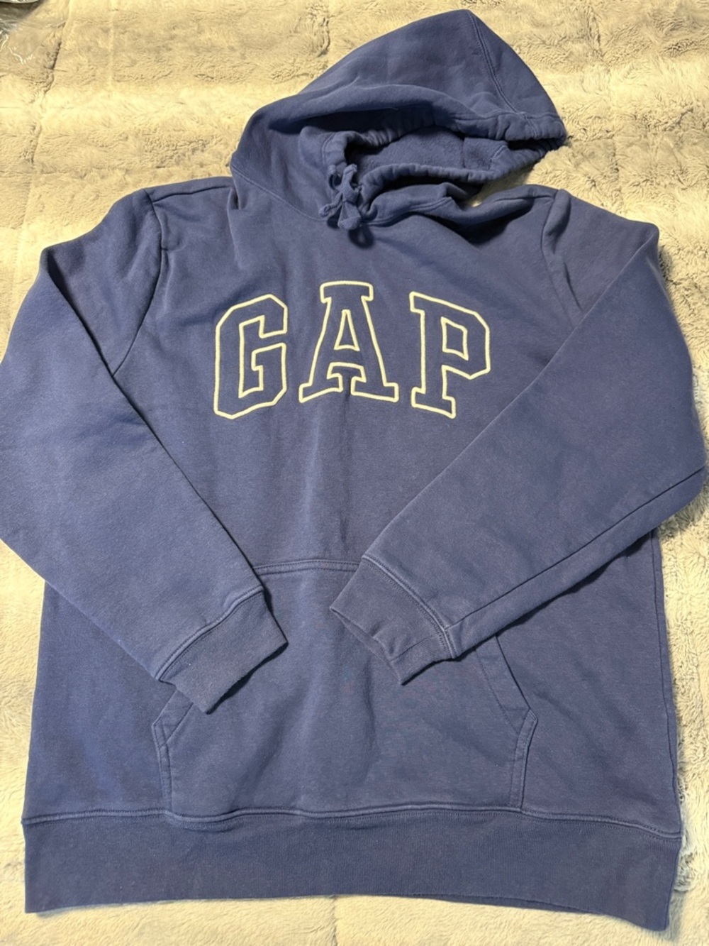GAP Mens Dark Blue Logo Hooded Sweatshirt